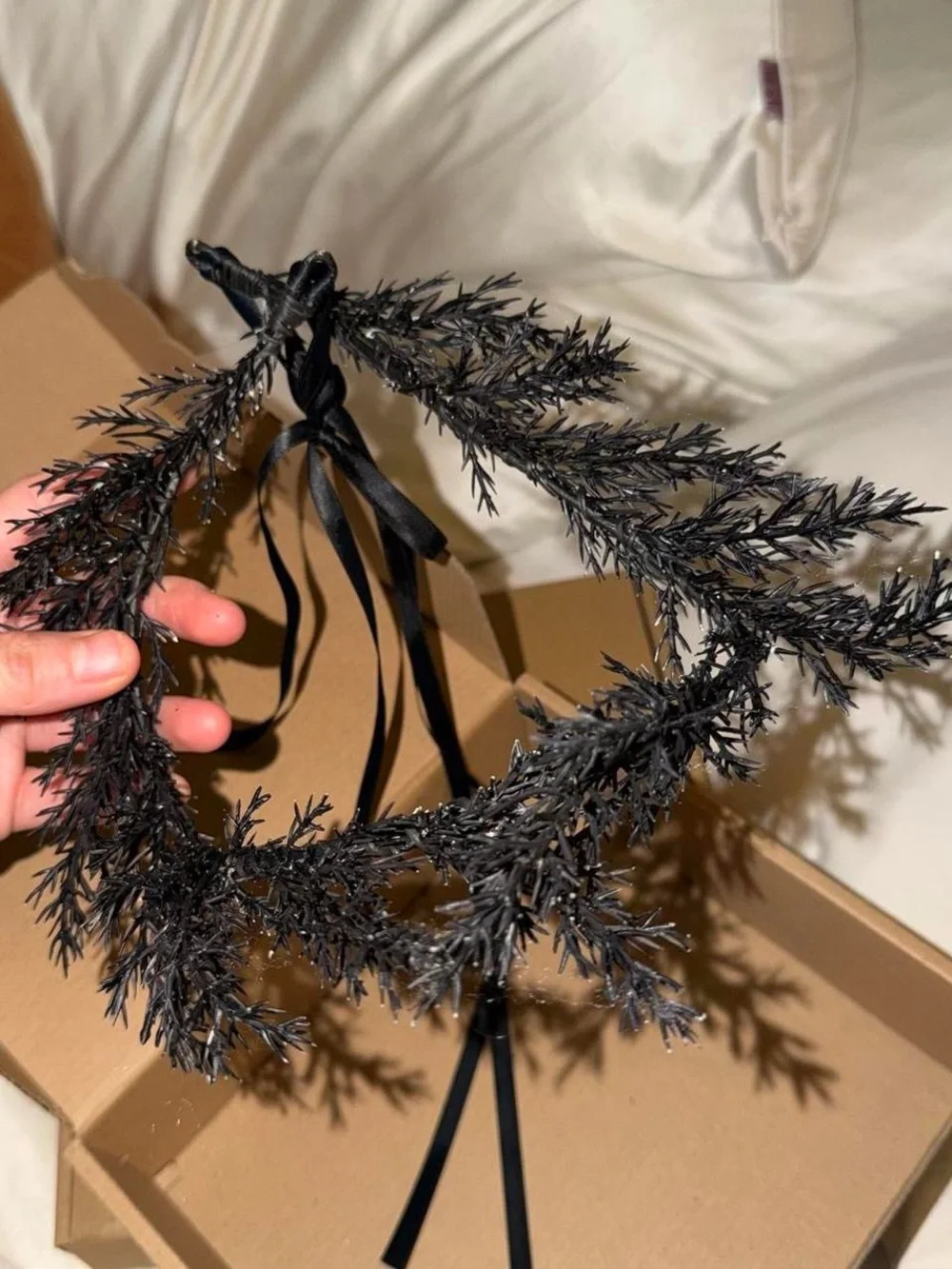Black Wreath Headband